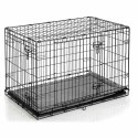 Metalowa klatka kennelowa dla psa + legowsko 91 x 57 x 62 cm PH-201