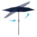 Parasol ogrodowy składany 6 segmentowy 300 cm z pokrowcem Plonos PL-884