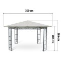 Pawilon ogrodowy 3x3m 4934 beżowy