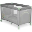 Łóżeczko turystyczne + materac + torba 125 x 65 x 78 cm RK-240 szaro-miętowe
