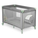 Łóżeczko turystyczne + materac + torba 125 x 65 x 78 cm RK-240 szaro-miętowe