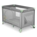 Łóżeczko turystyczne + materac + torba 125 x 65 x 78 cm RK-240 szaro-miętowe
