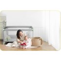 Łóżeczko turystyczne + materac + torba 125 x 65 x 78 cm RK-240 szaro-miętowe