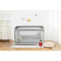 Łóżeczko turystyczne + materac + torba 125 x 65 x 78 cm RK-240 szaro-miętowe