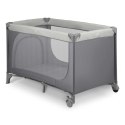 Łóżeczko turystyczne + materac + torba125 x 65 x 78 cm RK-240 jasno szare