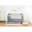 Łóżeczko turystyczne + materac + torba125 x 65 x 78 cm RK-240 jasno szare
