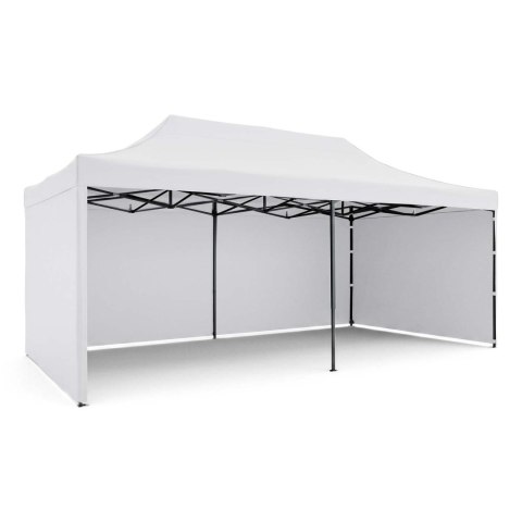 Pawilon ogrodowy 3 scianki 3 x 6m biały Plonos