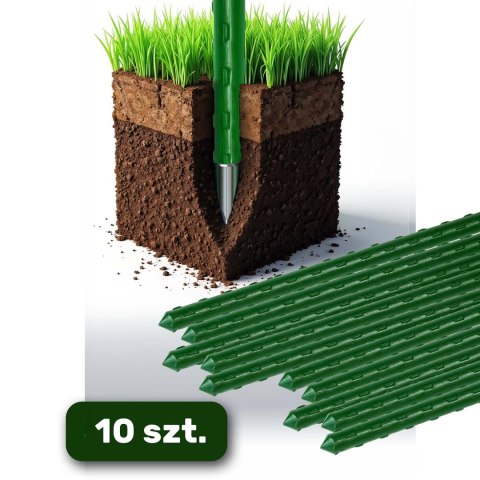 Tyczki do roślin 150 cm Plonos PL-940 zielone 10szt