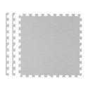 Duża mata piankowa puzzle Ricokids 60x60 cm 4 szt. szare