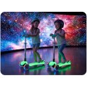 Hulajnoga trójkołowa dla dzieci balansowa świecąca w ciemności Ricokids Glow - turkusowa