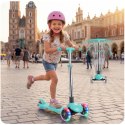 Hulajnoga trójkołowa dla dzieci balansowa świecąca w ciemności Ricokids Glow - turkusowa