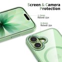 Etui pokrowiec na iPhone 17 MagMat MagSafe - przezroczysto zielone