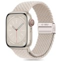 Pasek nylonowy Nylonmag na Apple Watch 4/5/6/7/8/9/SE 38/40/41 mm - beżowy