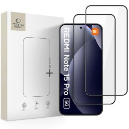 Szkło hartowane na Xiaomi Redmi Note 15 Pro 5G Glass Fit+ czarne - 2 szt.