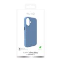 Etui z aluminiowymi przyciskami na iPhone 17 Icon Mag Pro Liquid Silicone MagSafe - niebieskie