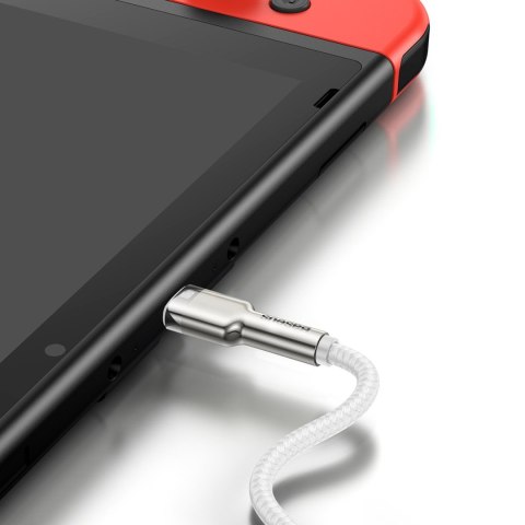 Kabel przewód USB-C Cafule Metal 100W 2m - biały