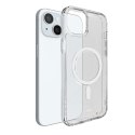 Etui pokrowiec do iPhone 15 D3O MagSafe - przezroczysty
