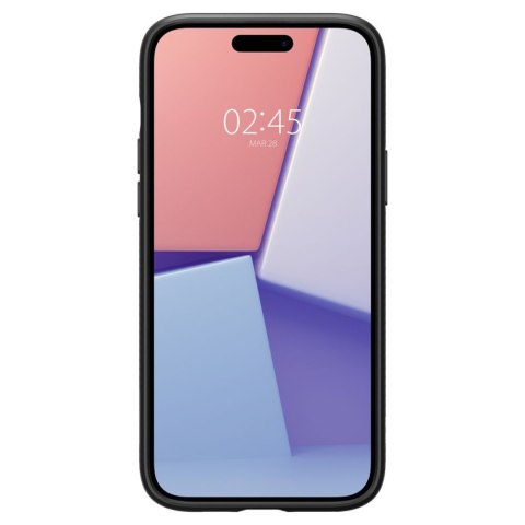 Etui pokrowiec na iPhone 15 Liquid Air - czarny mat