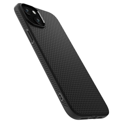 Etui pokrowiec na iPhone 15 Liquid Air - czarny mat