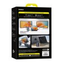HUB stacja dokująca 12w1 USB-C do USB-C USB-A HDMI DisplayPort Rj45 - szara