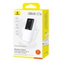 Powerbank 20000mAh 22.5W USB-A USB-C z wbudowanymi kablami USB-C iPhone Lightning - biały