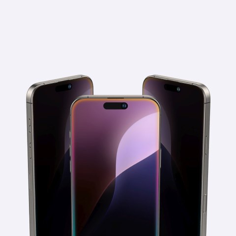 Szkło hartowane prywatyzujące do iPhone 16 Pro Max Titan Privacy Glass