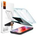 Szkło hartowane prywatyzujące na iPhone 15 / 16 z adapterem Glas.tR EzFit - 2 szt.