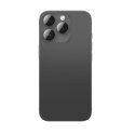 Szkło hartowane z ramką na soczewki aparatu do iPhone 16 Pro / 16 Pro Max - czarne