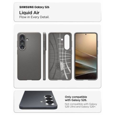 Etui pokrowiec na Samsung Galaxy S26 Liquid Air - szary