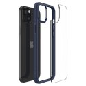 Etui pokrowiec na iPhone 15 Plus Crystal Hybrid - przezroczysto niebieski