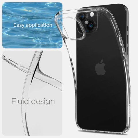 Etui pokrowiec na iPhone 15 Plus Liquid Crystal - przezroczysty