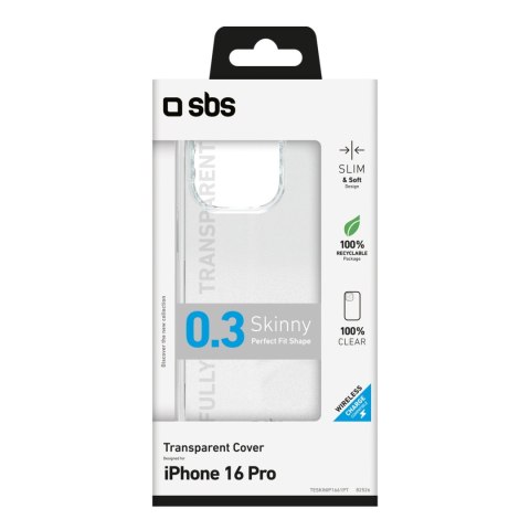 Etui pokrowiec na iPhone 16 Pro Skinny Cover - przezroczysty