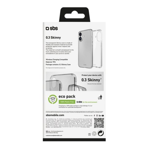 Etui pokrowiec na iPhone 16 Skinny Cover - przezroczysty