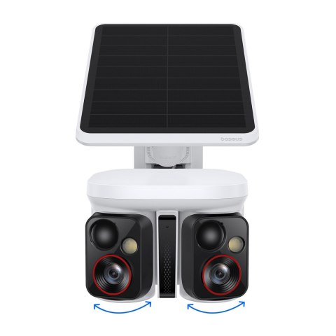 Kamera zewnętrzna do monitoringu z panelem słonecznym 3K IP65 - biała