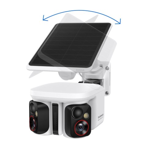 Kamera zewnętrzna do monitoringu z panelem słonecznym 3K IP65 - biała