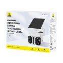 Kamera zewnętrzna do monitoringu z panelem słonecznym 3K IP65 - biała
