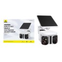 Kamera zewnętrzna do monitoringu z panelem słonecznym 3K IP65 - biała