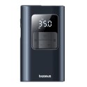 Kompresor do opon 2w1 z latarką i powerbankiem 6000mAh 75W - czarny