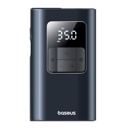 Kompresor do opon 2w1 z latarką i powerbankiem 6000mAh 75W - czarny