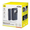 Kompresor do opon 2w1 z latarką i powerbankiem 6000mAh 75W - czarny