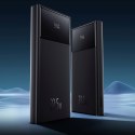 Powerbank 10000mAh USB-A USB-C z wyświetlaczem kablem 22.5W - czarny