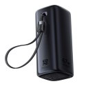 Powerbank 20000mAh USB-A USB-C z funkcją Wi-Fi 67W - czarny