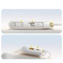 Powerbank 20000mAh USB-A USB-C z wyświetlaczem i 2 wbudowanymi kablami 45W - biały