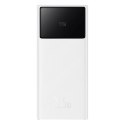 Powerbank 20000mAh USB-A USB-C z wyświetlaczem kablem 22.5W - biały