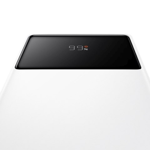Powerbank 20000mAh USB-A USB-C z wyświetlaczem kablem 22.5W - biały