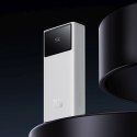 Powerbank 20000mAh USB-A USB-C z wyświetlaczem kablem 22.5W - biały