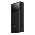 Powerbank 20000mAh USB-A USB-C z wyświetlaczem kablem 22.5W - czarny