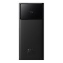 Powerbank 20000mAh USB-A USB-C z wyświetlaczem kablem 22.5W - czarny