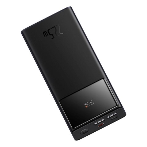 Powerbank 20000mAh USB-A USB-C z wyświetlaczem kablem 22.5W - czarny