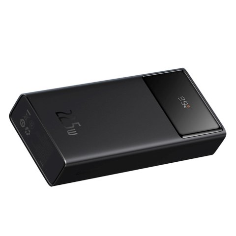 Powerbank 20000mAh USB-A USB-C z wyświetlaczem kablem 22.5W - czarny